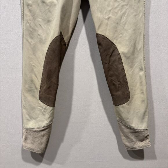 R.J. Classics Breeches Knee Patch Equestrian Riding Pants Beige Suede Women 24 - Picture 10 of 10